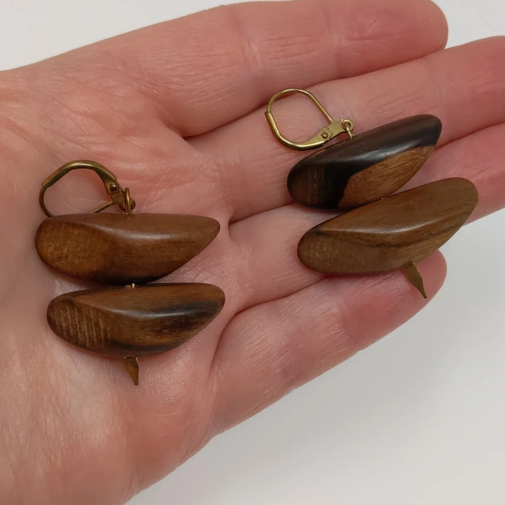 Unknown wooden earrings